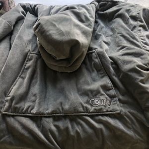 Gray Comfy sweatshirt blanket